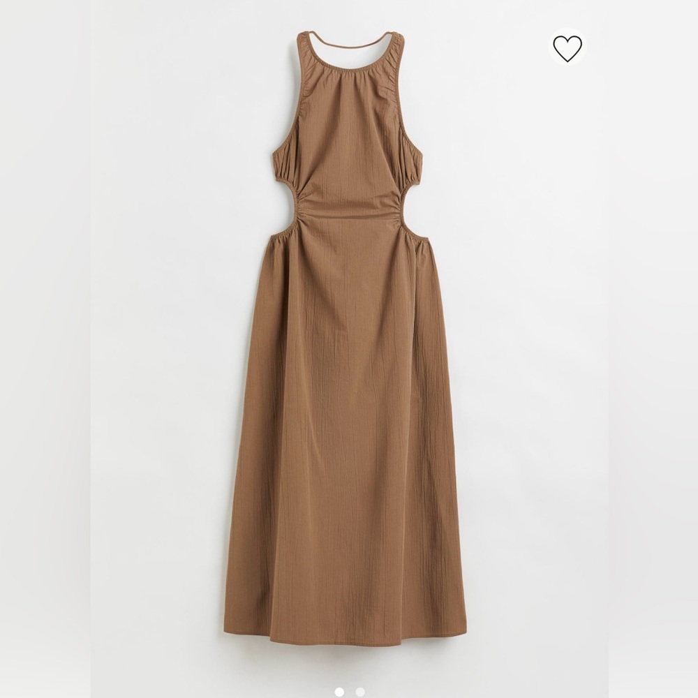 H&M gathered cutout dress